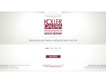 Koller Gallery / Center for Artresearch