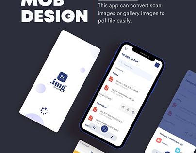 Project thumbnail - .img to pdf Mobile App Ui Design