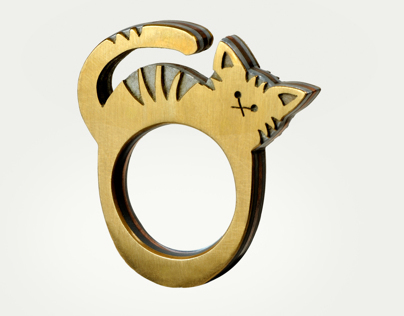 tabby cat ring