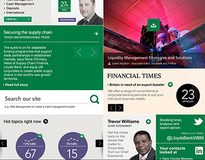 Lloyds Commercial Banking - redesign concept
