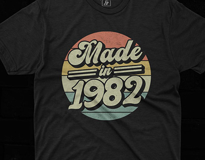 1982 Birthday t-shirt design