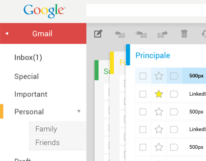 Gmail User interface Concept