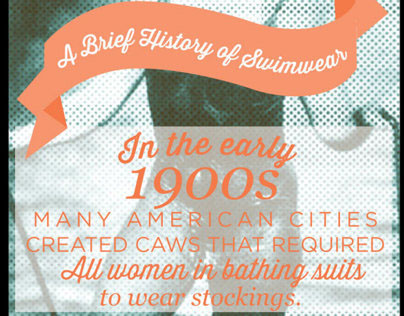 A Brief History of Swimwear Infographic