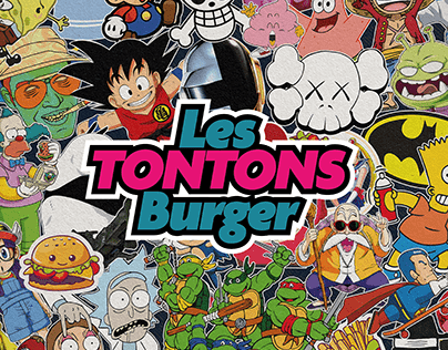 Les Tontons Burger (Identité graphique, Logo+Menu)