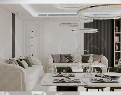 Privat villa | Livingroom Design - Diningroom