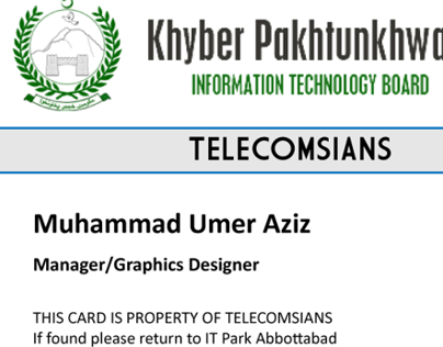 Employee Card Design for Telecomsians