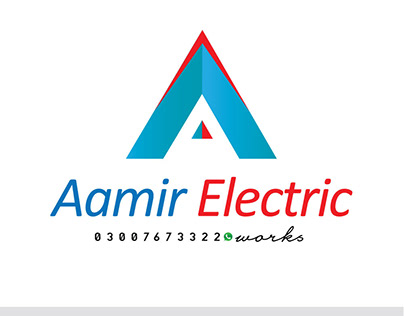 Aamir Electric Works Logo Design By Eagle Design Agency