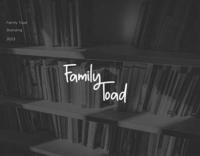 Family Toad bookstore branding