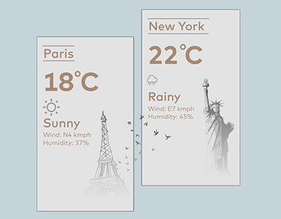 Weather App illustration concept