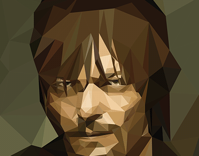 Daryl Dixon - 2D Low Poly Illustration 7