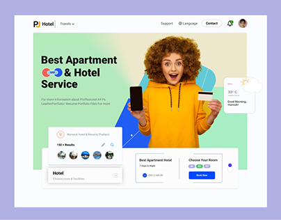 Find your Best Apartment & Hotel Service App UI