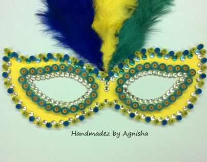 Quilled Carnival Mask