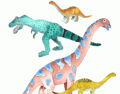 Stationery designs: Dinosaurs