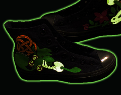 Glow-in-the-dark Custom Sneakers