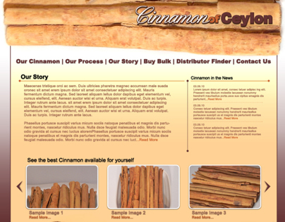 Cinnamon of Ceylon Website 2011