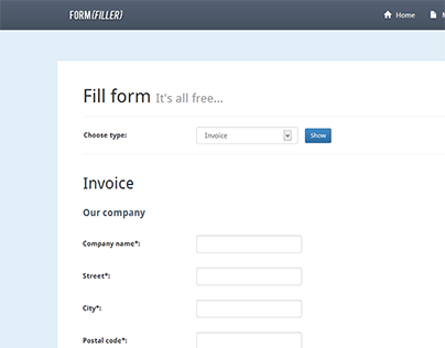 FormFiller - PDF documents creation system