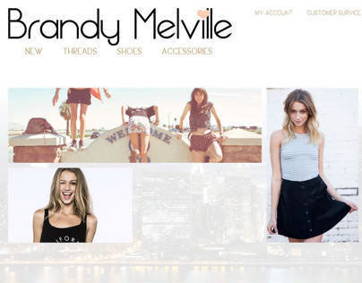 Brandy Melville website redesign