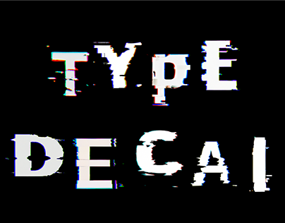 Type DecAI | Experimental Typography | Editorial Design