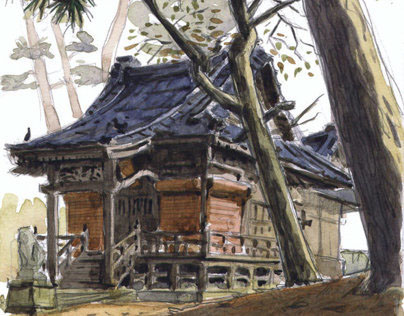 Watercolor Sketches in Japan by Olivier ( part 1)