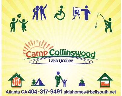 Phyllis Sweeden with Camp Collinswood Identity