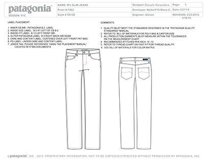 Slim Jean for Patagonia