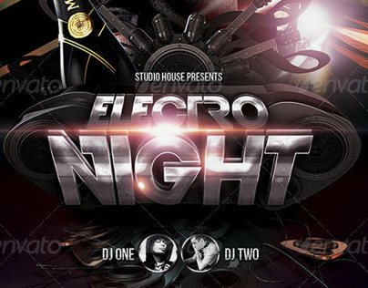 Electro Night Party Flyer
