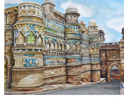 Architecture: Watercolor works