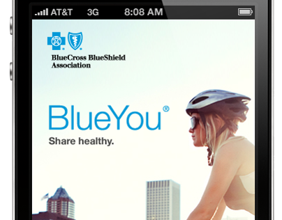 Blue Cross Blue Shield mobile app concept