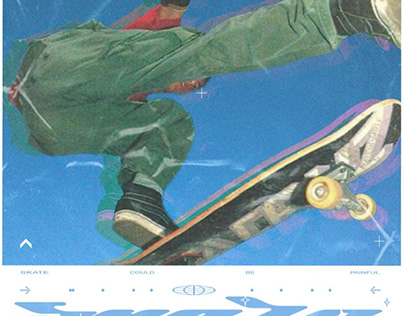 Skateboarding. Poster. Graphic design