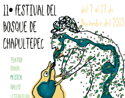 Cartel Festival del Bosque de Chapultepec / Ilustración