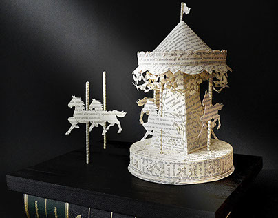 Carousel Book Sculpture