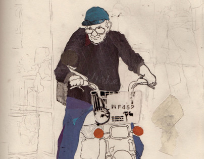 Old Man on a Bike