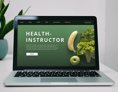 Landing page for Health-INSTRUCTOR