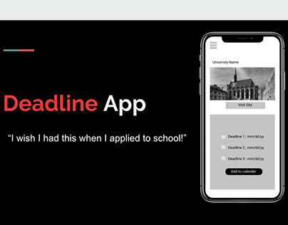 Deadline App UX