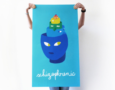 The designer is schizophrenic - Poster