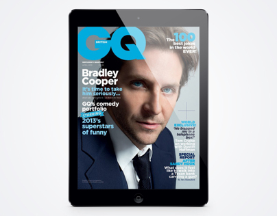 British GQ Magazine iPad Edition - April Issue