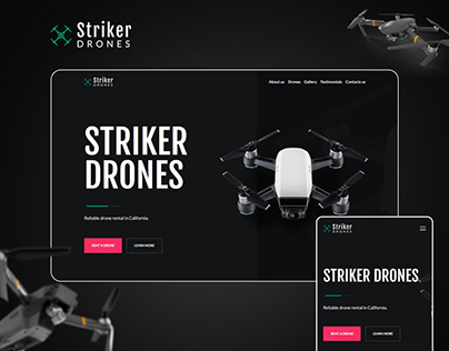 Drones Rental Website Template