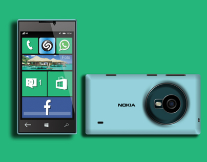 Nokia Lumia created using PS CC