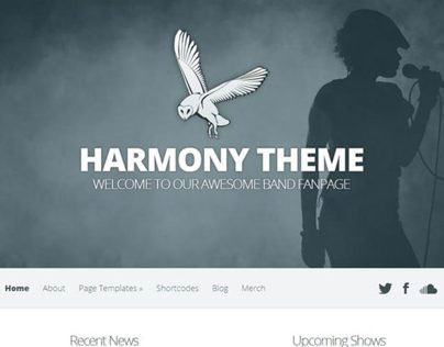 Harmony Band WordPress Theme