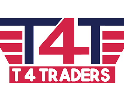 T 4 traders logo design