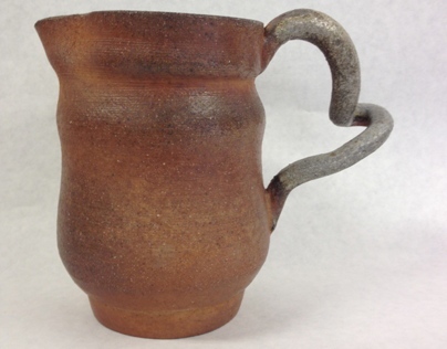 stoneware wood fired pitcher