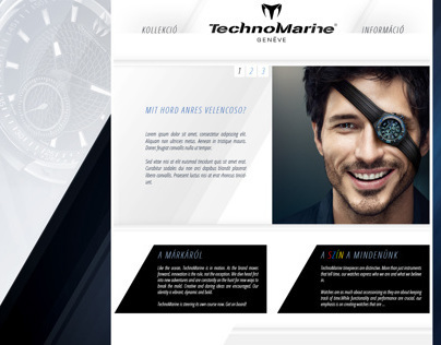 Technomarine webshop UI