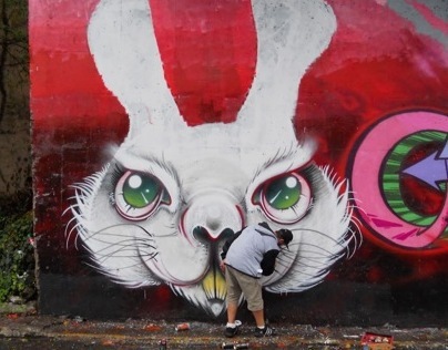 Bunny Easter Graffiti