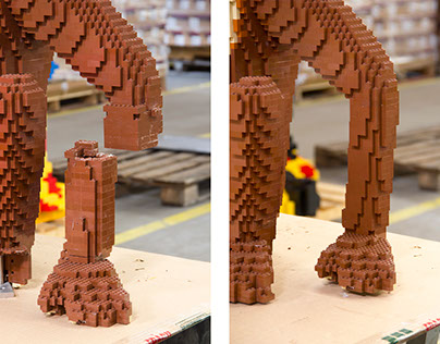 LEGO sculptures maintenance