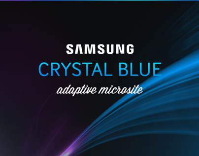 Samsung Crystal Blue Microsite