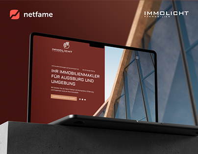 Website of a real estate agency in Germany