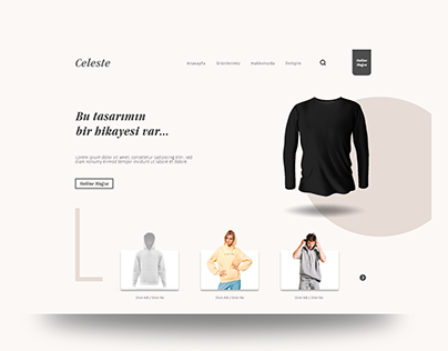 Celeste Website UI/UX Design