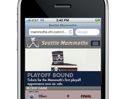 Seattle Mammoths Ad Campaign 