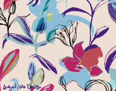 Warhol's flower, Sofa Fabric