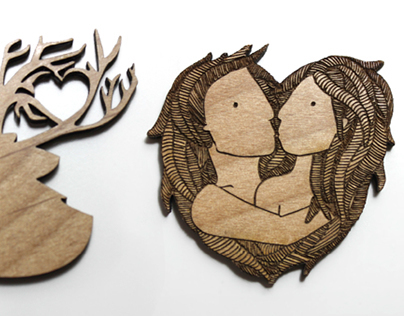 Laser Cut Brooches